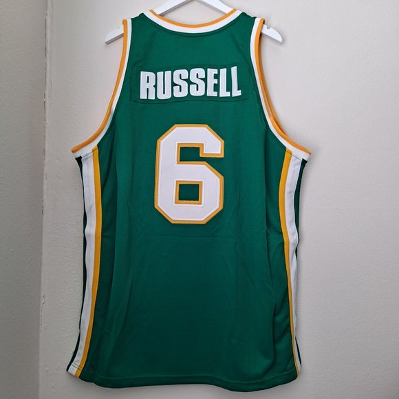 NWT Bill Russell #6 University of San Fran college throwback basketball jersey - Picture 6 of 9